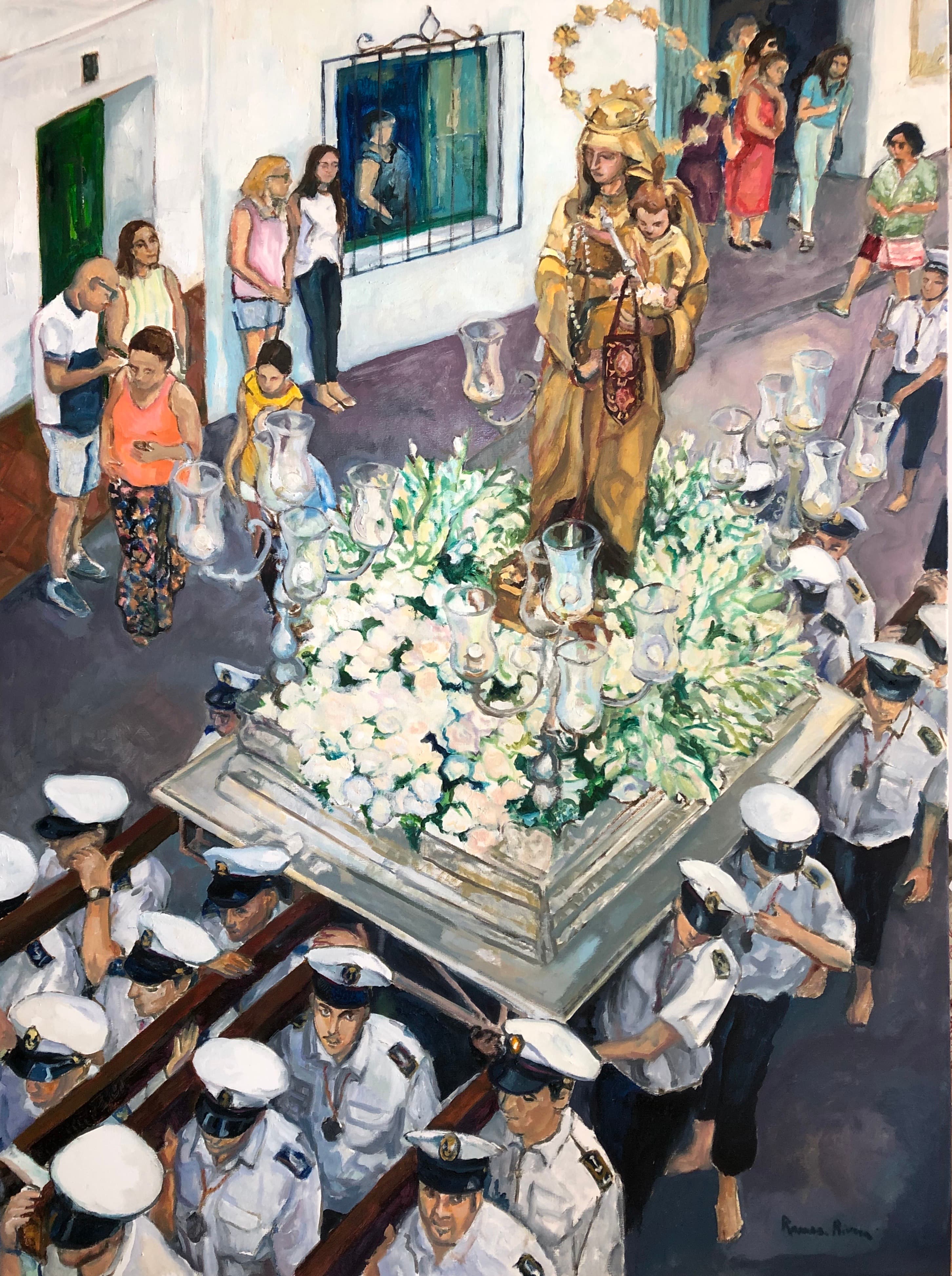 Procesión desde el balcón