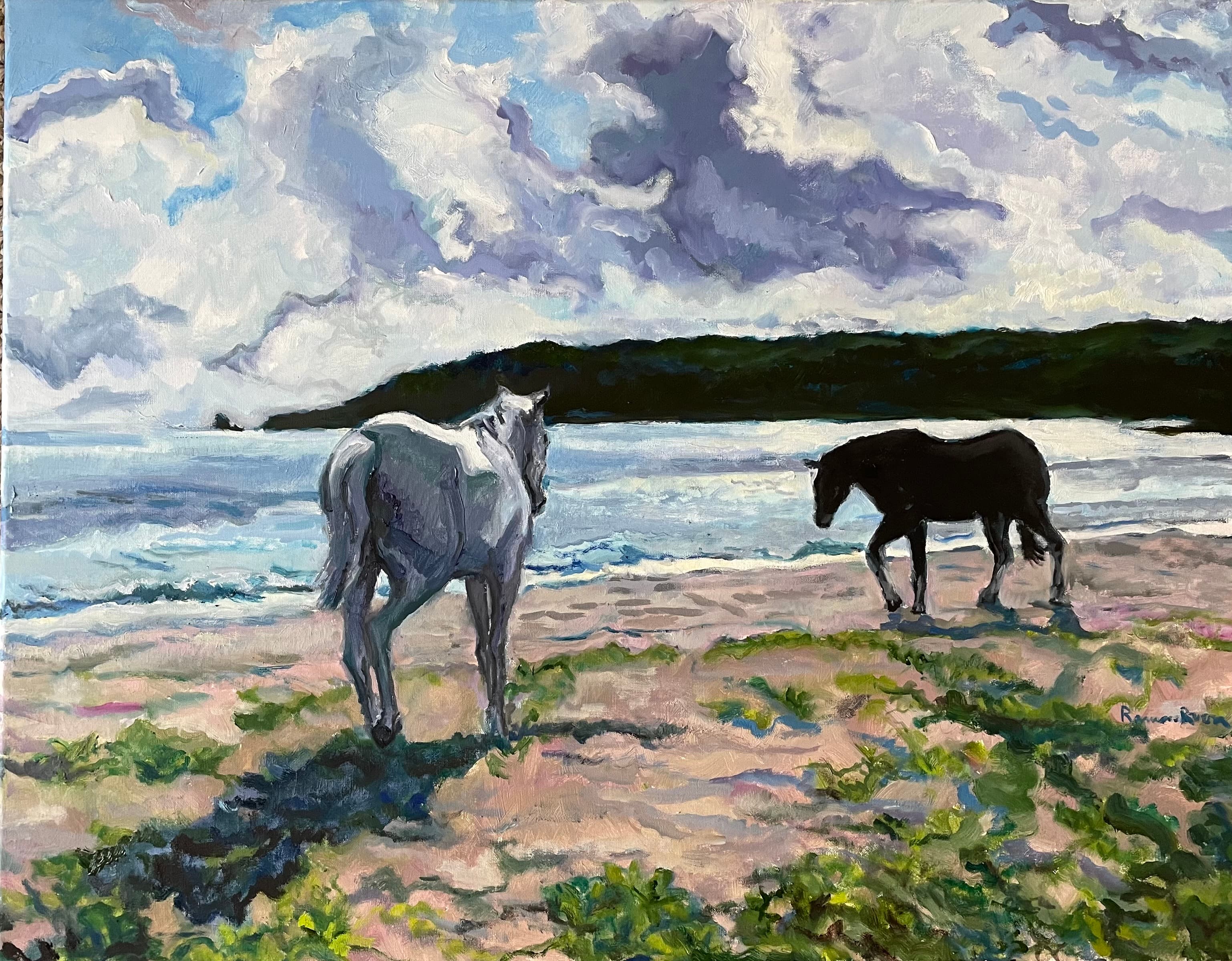 Caballos en la playa