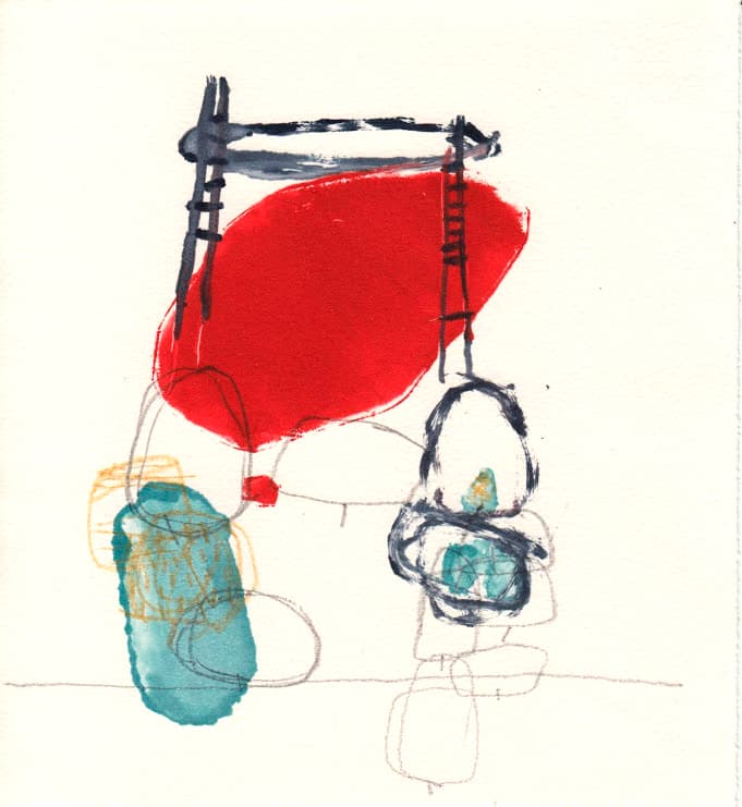 Serie/ monotipos azules y rojos lV